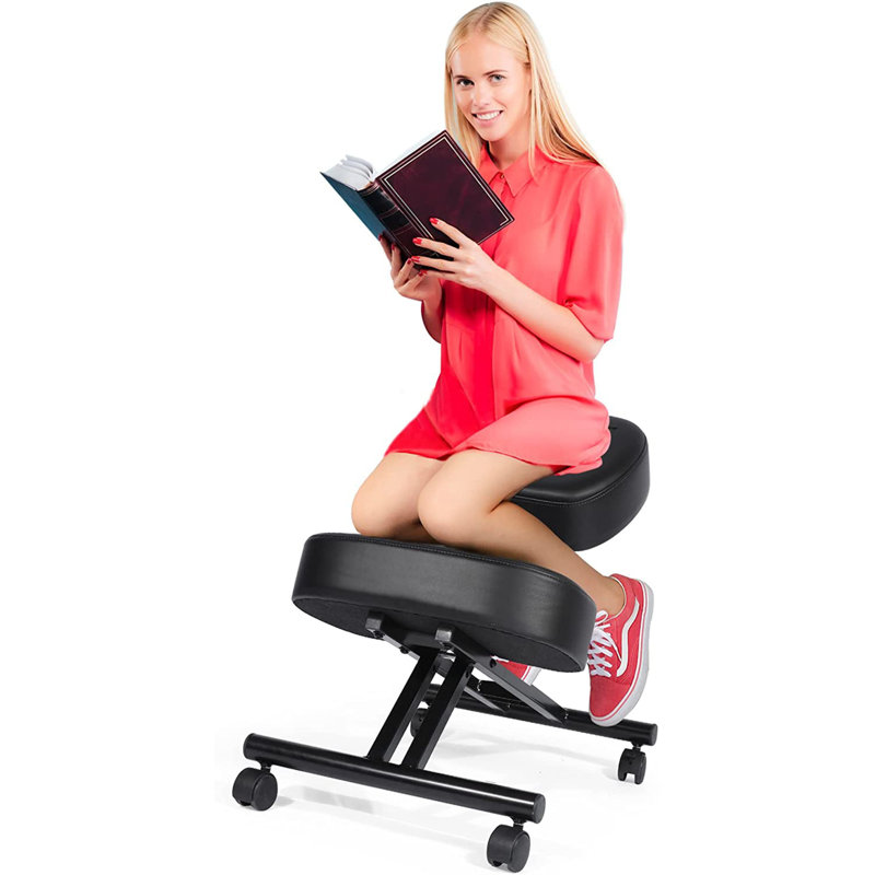 Friedgard Adjustable Height Ergonomic Kneeling Chair with Wheels